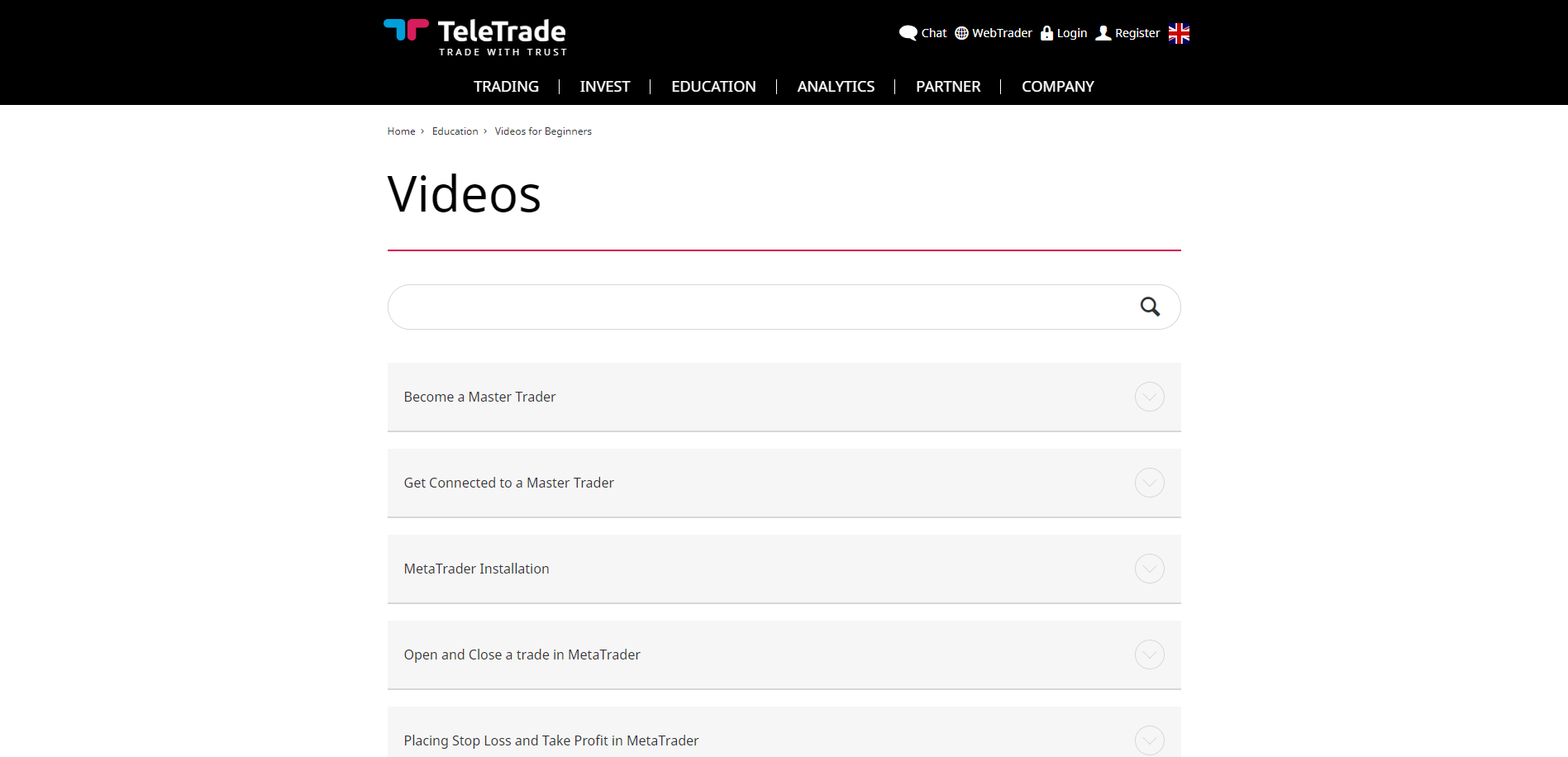 TeleTrade Review education video